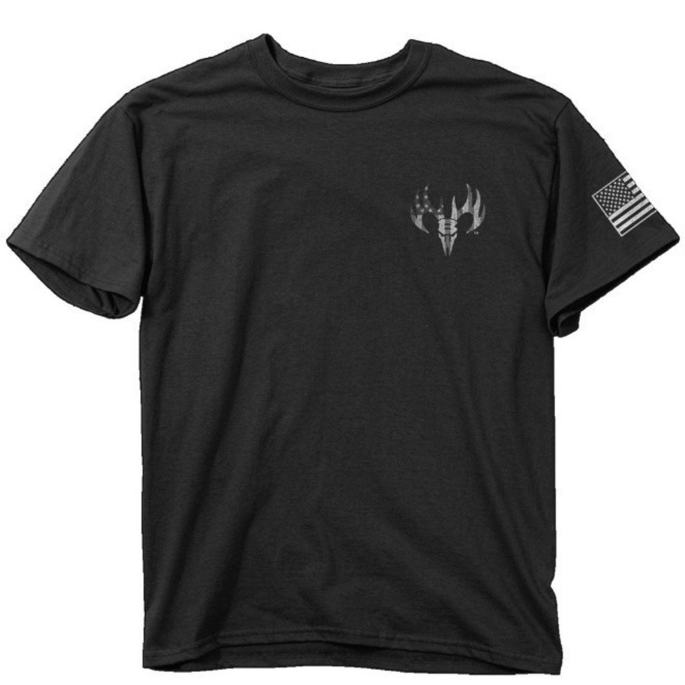 Buck Wear Mens Freedom Tee 3X New with Tags Black Patriotic Short Sleeve Logo